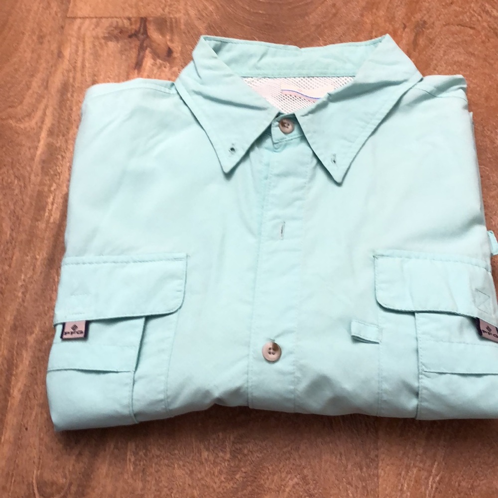 Columbia PFG Short Sleeved Button Down Shirt